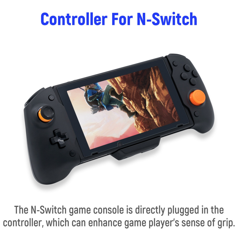 DOBE Switch主機左右手製握把 NS配件 Joycon雙震動體感直連手製 帶換搖桿帽 即插即玩 - Supreme Factory Limited