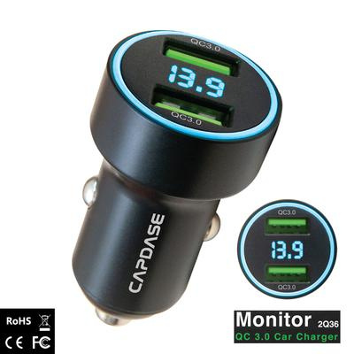 CAPDASE MONITOR 2Q36 QC 3.0 BATTERY MONITOR CAR CHARGER