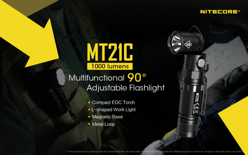 Nitecore MT21C 1000lm 磁吸 轉角燈 工作燈 電筒