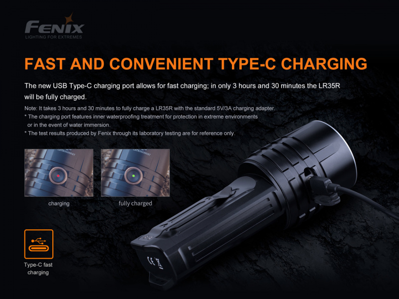 Fenix LR35R 10,000lm USB-C充電 2x 21700 香港原裝正貨
