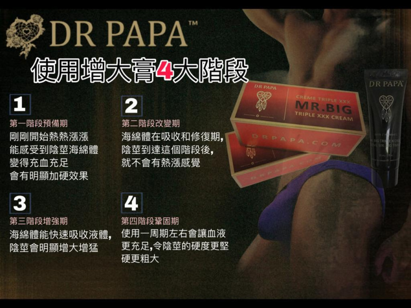 DR PAPA Mr. Big Triple X Cream 男用增大膏 豪華版 30mL (第三代)