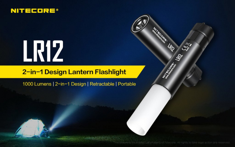 Nitecore LR12 磁吸 伸縮營燈電筒