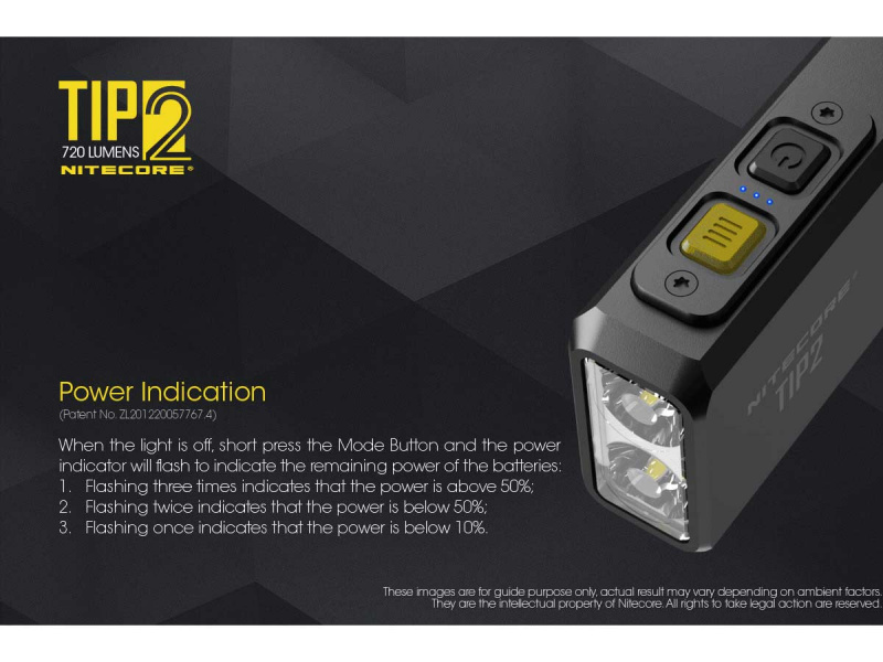 Nitecore TIP2 720lm USB充電 匙扣燈 小電筒