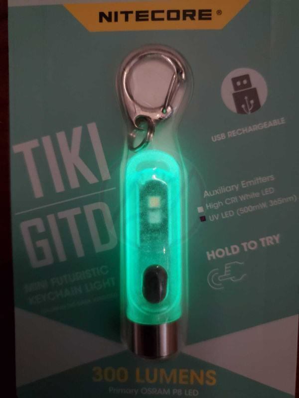 NITECORE TIKI GITD 夜光USB充電多用途鑰匙燈