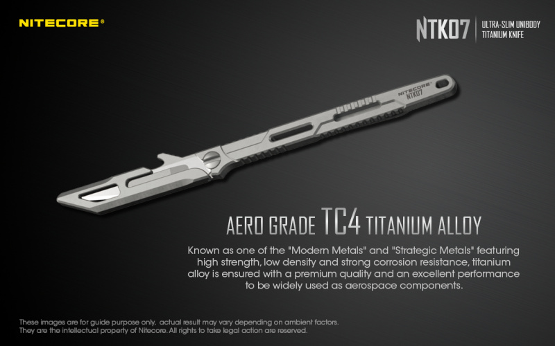 Nitecore NTK07 Titanium #11可更換 鈦合金刀