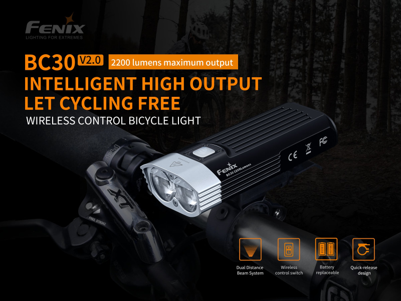 Fenix BC30 V2.0 無線控制 2200lm 單車頭燈 MTB