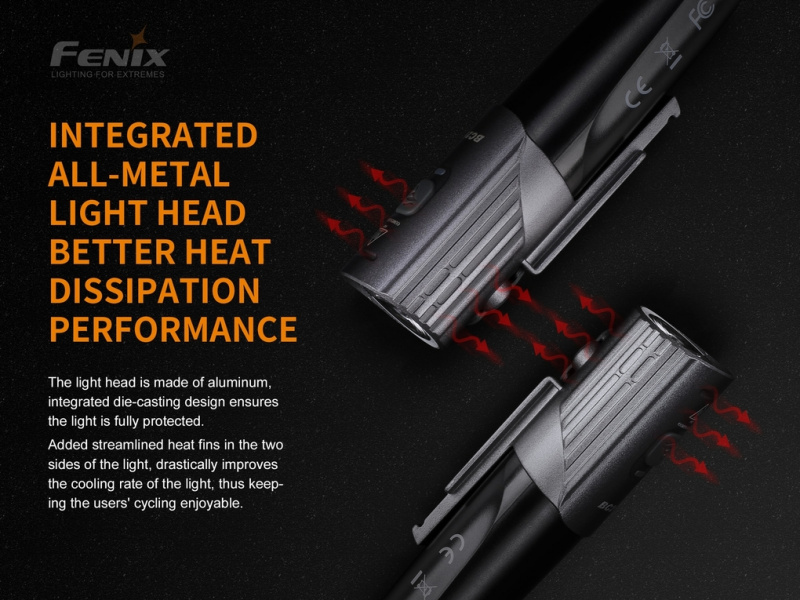 Fenix BC21R V2.0 1000lm USB-C充電 18650 單車燈 頭燈 車燈