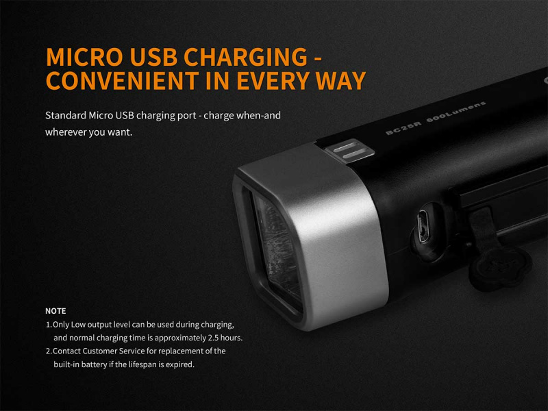Fenix BC25R Cree 600lm LED USB 充電 單車 MTB 頭燈
