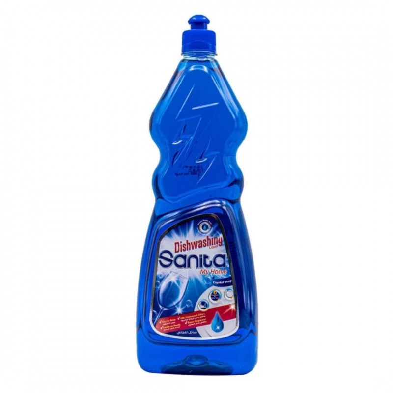 歐盟認可 Sanita 清香洗潔精 不傷手 含維他命E及蘆薈精華 , 1100mL (清新香味/檸檬香味)