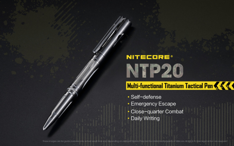 NiteCore NTP20 鈦合金 戰術筆 連德國Schmidt筆芯 香港行貨