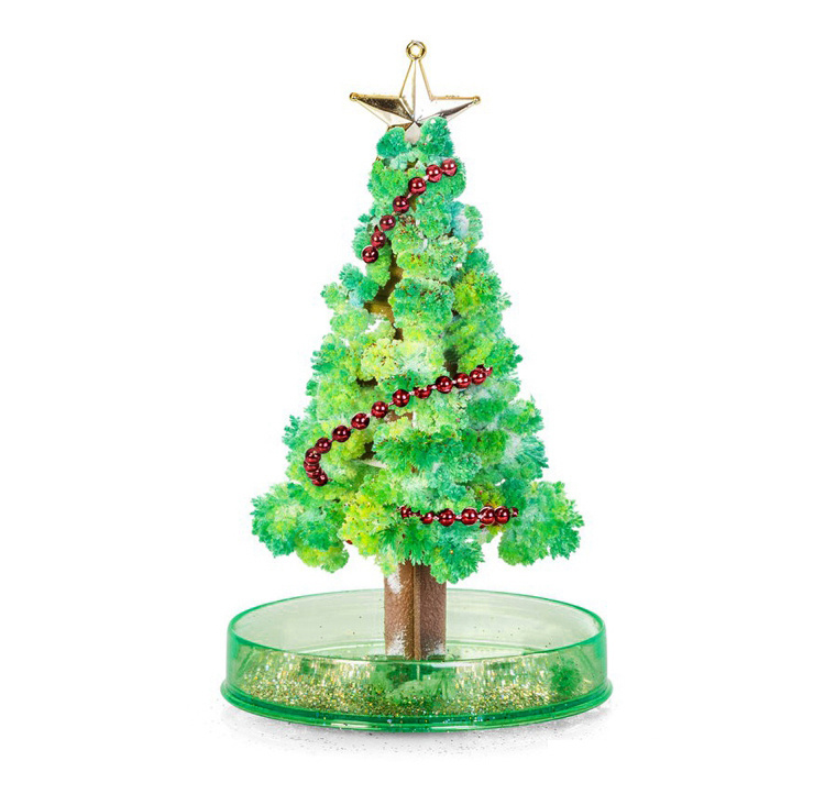 聖誕禮物創意 聖誕樹 晶石樹 發光 白燈 黃燈 禮物飾物玩具