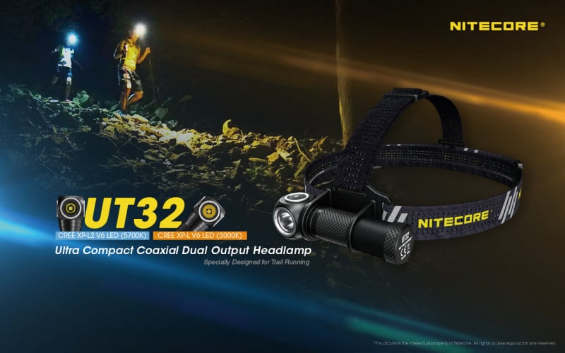 Nitecore UT32 5700k+3000k 雙色溫 Cree LED 18650 頭燈 香港行貨