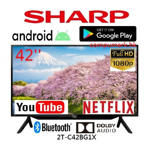Sharp 42" 2T-C42BG1X Android TV 全高清智能電視