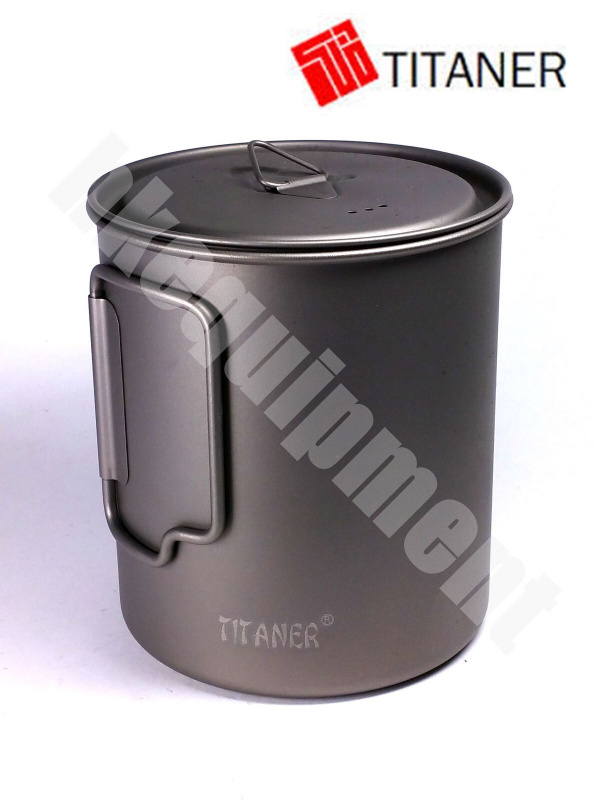 Titaner 鈦金屬 Titanium 750ml 有蓋 摺柄 單層 鈦杯