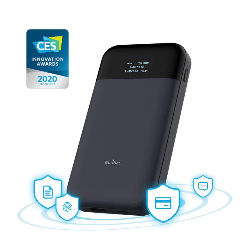 GL.iNet GL-E750(Mudi) 4G LTE VPN 旅行路由器7000mAh