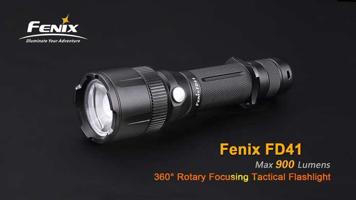 Fenix FD41 900lm LED 變焦電筒 送USB 18650充電