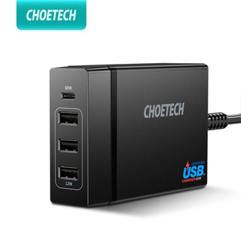 CHOETECH PD72-1C3U 72W 3Port+PD60W充電器