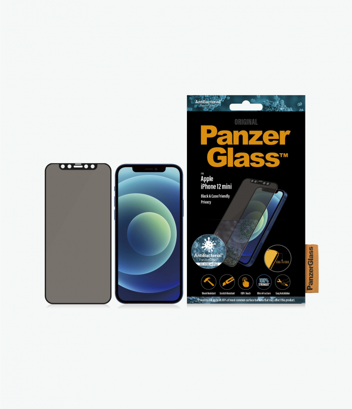 PanzerGlass™ iPhone 12 Mini /12/12 Pro/12 Pro Max Black - Privacy