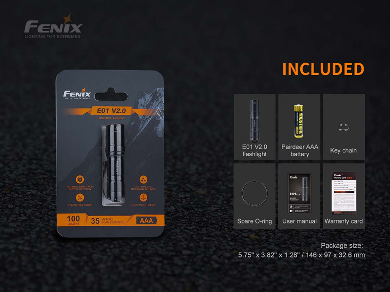 Fenix E01 v2.0 AAA 電筒