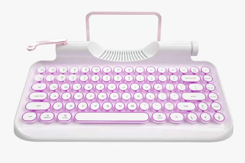 美國Rymek 復古打字機藍牙CherryMX青軸機械鍵盤【3色】