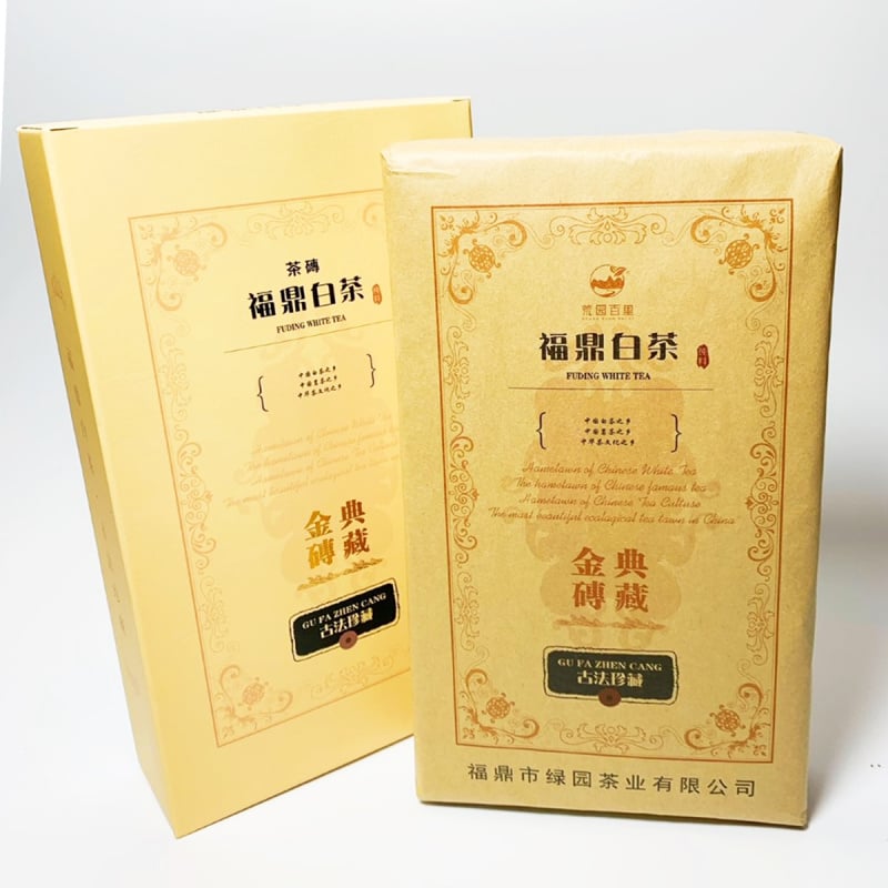 中華茶藝 福鼎 壽眉白茶磚 禮盒裝 500g【市集世界 – 市集茶莊】