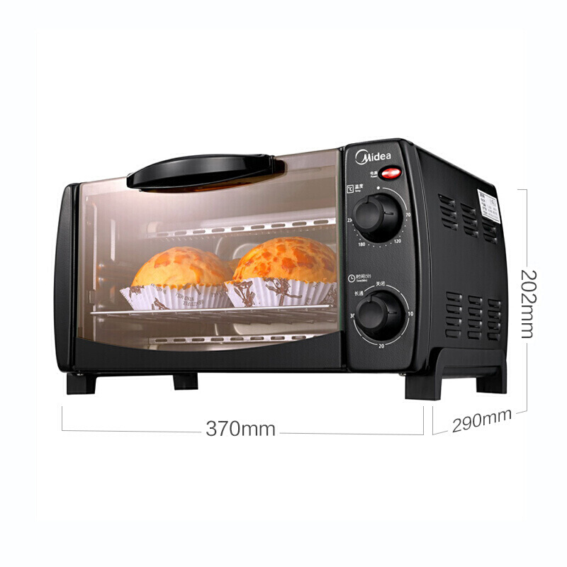 Midea 美的 - 雙層電焗爐10L 多功能家用小烤箱 烘焙蛋糕 烤肉 溫控電烤箱 T1-108B（平行進口）