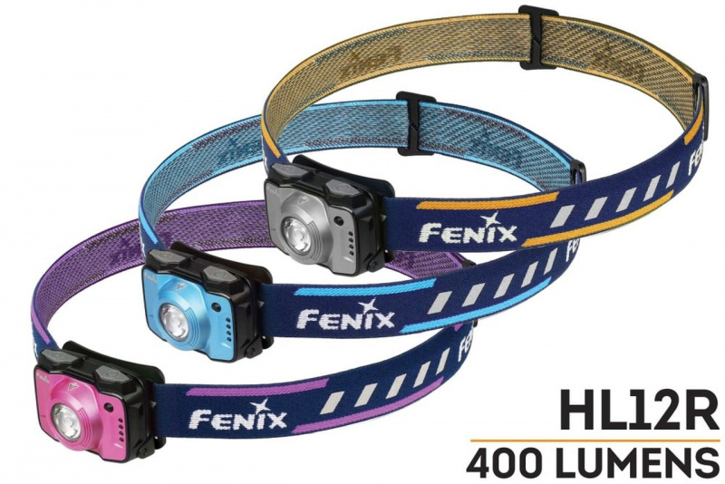 FENIX HL12R USB充電頭燈 400lm中白光+紅光 登山 露營 求生 照明