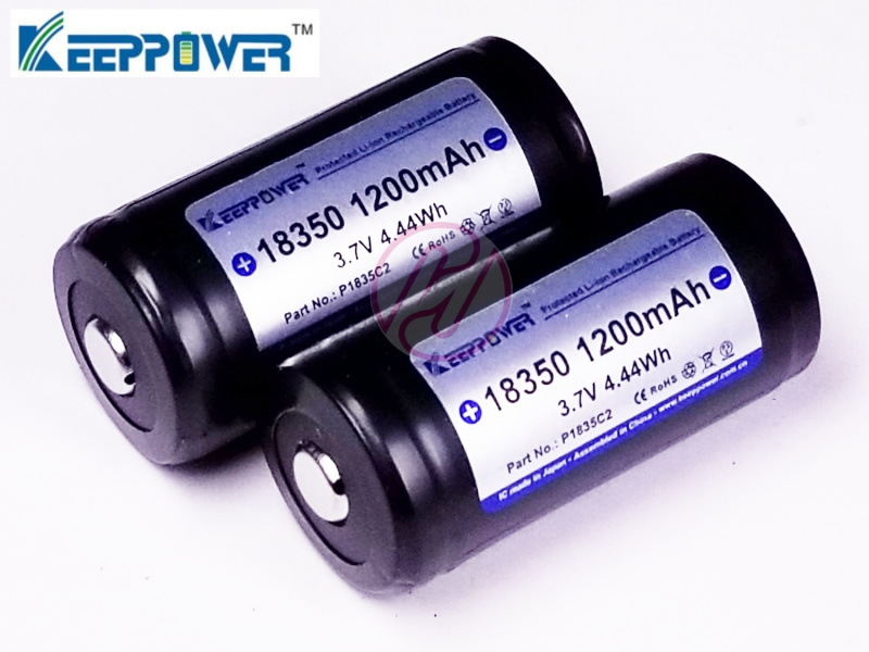 Keeppower 18350 1200mAh 3.7v 有保護 鋰電 充電 Li-ion 電池