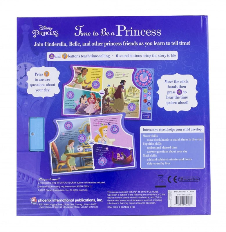 Disney - 迪士尼公主 - Time To Be A Princess 發聲時鐘書