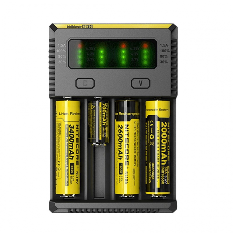 Nitecore i4 NEW 18650 16340 14500 智能 鋰電池 充電器 香港行貨