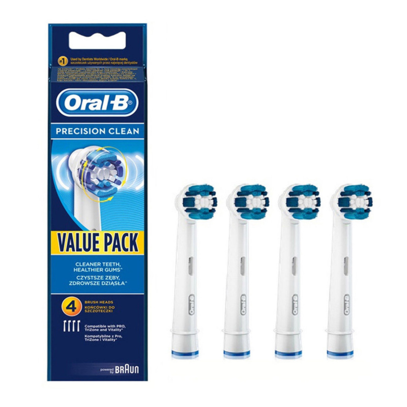 Oral-B - eb20-4 Precision Clean 電動牙刷替換柔軟刷頭 4只裝（平行進口）