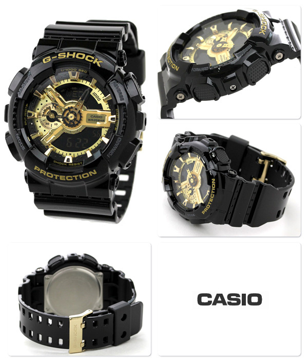 CASIO G-Shock GA-110GB-1A 黑金手錶