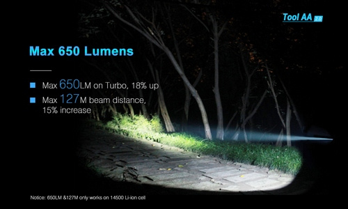 Lumintop Tool AA 2.0 650lm LED 手電筒