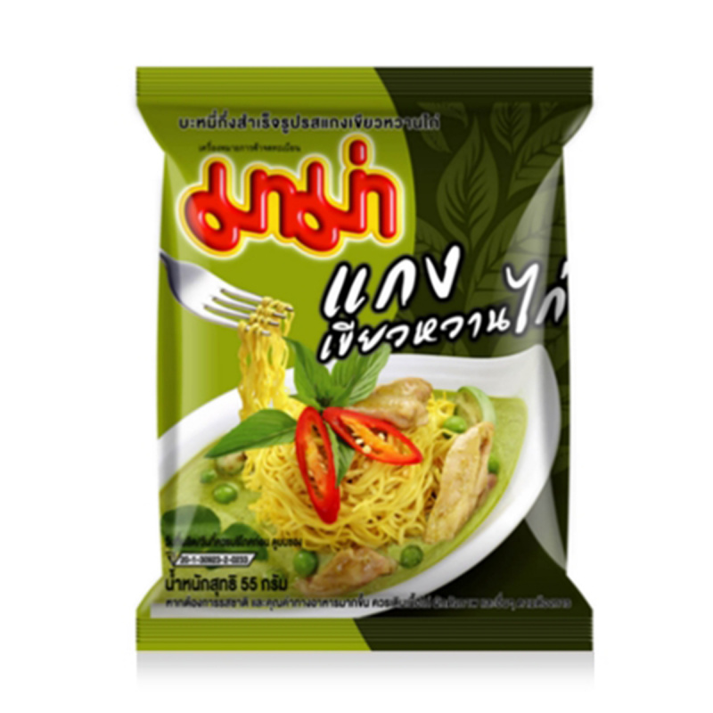 泰國 媽媽牌 即食麵 青咖哩雞肉味 55g (6件裝)【市集世界 - 泰國市集】