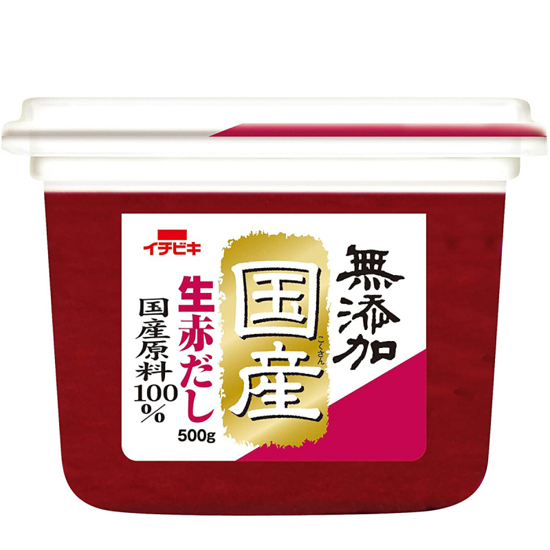 日本 イチビキ 無添加 日本國產 生赤味噌 500g【市集世界 - 日本市集】