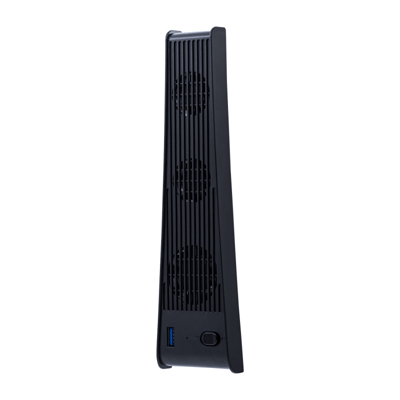 PS5 DE/UHD主機通用散熱風扇 PS5光驅版遊戲主機冷卻風扇 PS5數碼版主機散熱器 後置散熱 黑色