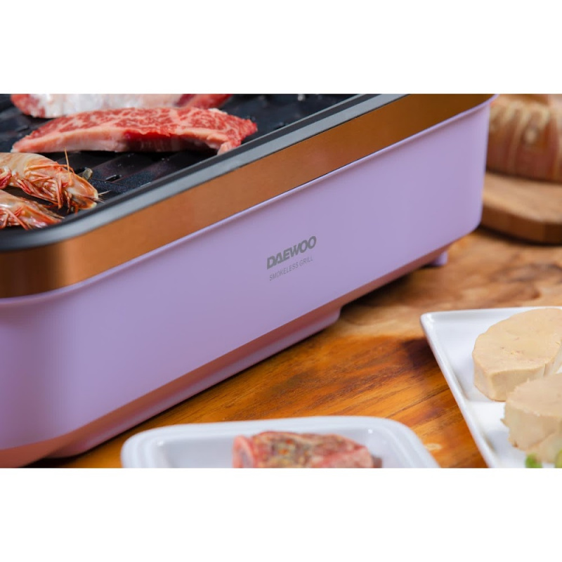 Daewoo 無煙電燒烤爐 SK1 紫色/粉紅色 限量升級版