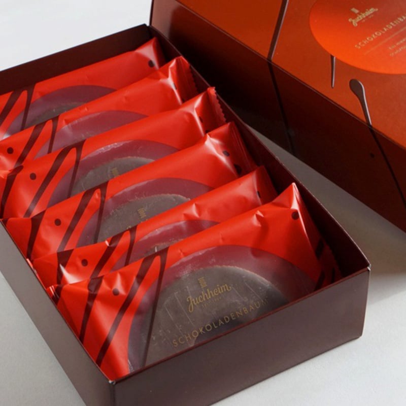 日本Juchheim 迷你朱古力脆皮年輪蛋糕 獨立包裝 禮盒 (1盒6件)【市集世界 - 日本市集】