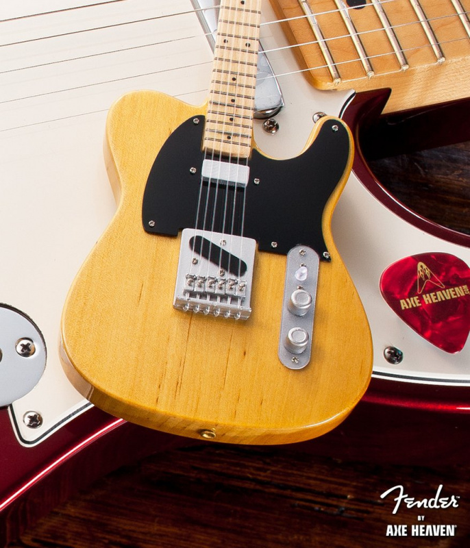 Axe Heaven FT-001 Butterscotch Blonde Fender™ Telecaster™ 迷你結他複製擺設