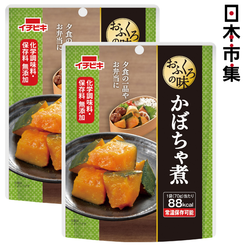 日本 イチビキ 無添加即食前菜料理 鰹魚昆布味南瓜 70g (2件裝)【市集世界 - 日本市集】