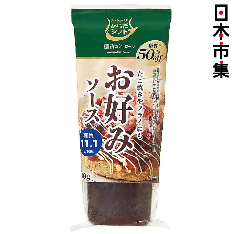 日本 三菱控糖食品 減糖50% 御好燒章魚燒炸物醬汁 290g【市集世界 - 日本市集】
