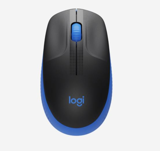 Logitech Full-Size Wireless Mouse 全尺寸的無線滑鼠 M190 - Blue【香港行貨保養】
