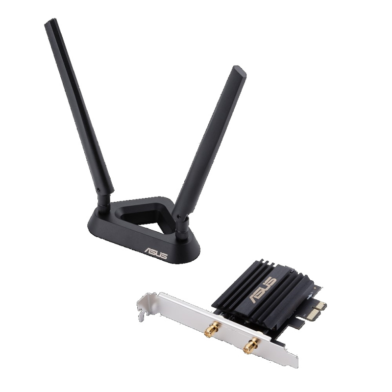 ASUS PCE-AX58BT AX3000 Dual Band PCI-E WiFi 6 (802.11ax) Adapter with 2 external antennas