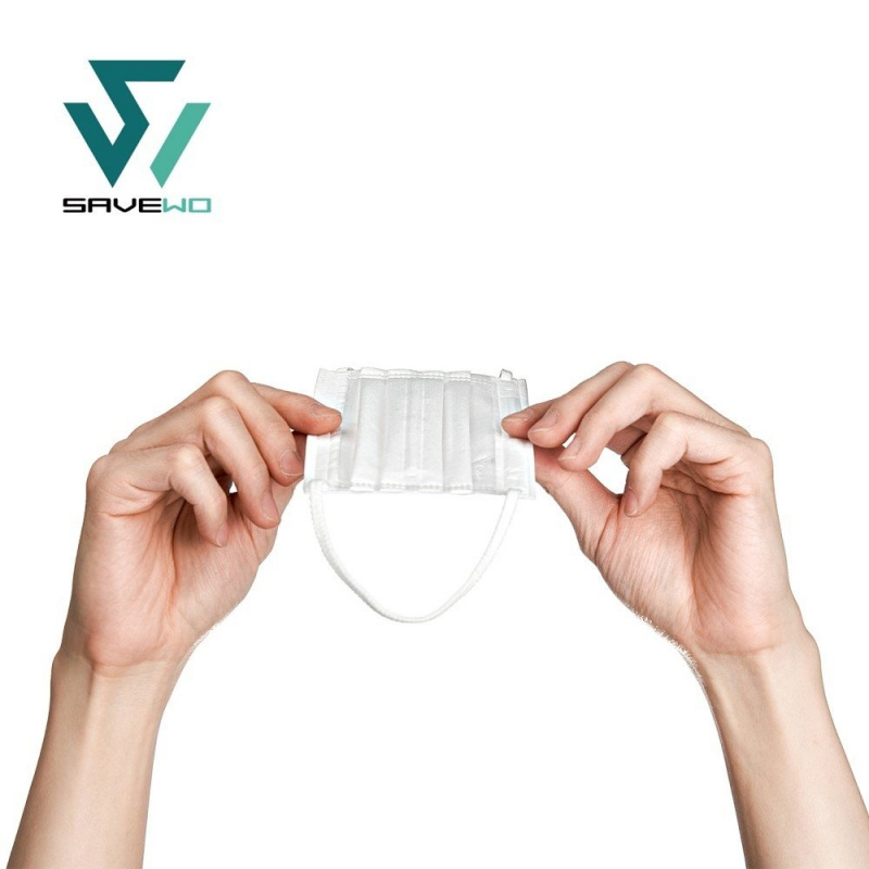 香港製 SAVEWO PREMIUMMASK 救世超卓口罩 純白色 (30片/盒 ，獨立包裝) (標準碼/細碼) (送口罩減壓器)