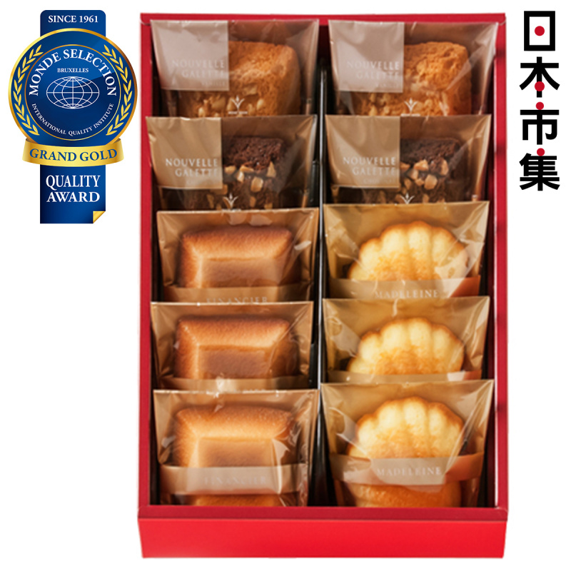 日本 銀座Boul' Mich 連續11年金賞 法式雜錦 蛋糕禮盒 (1盒10件)【市集世界 - 日本市集】