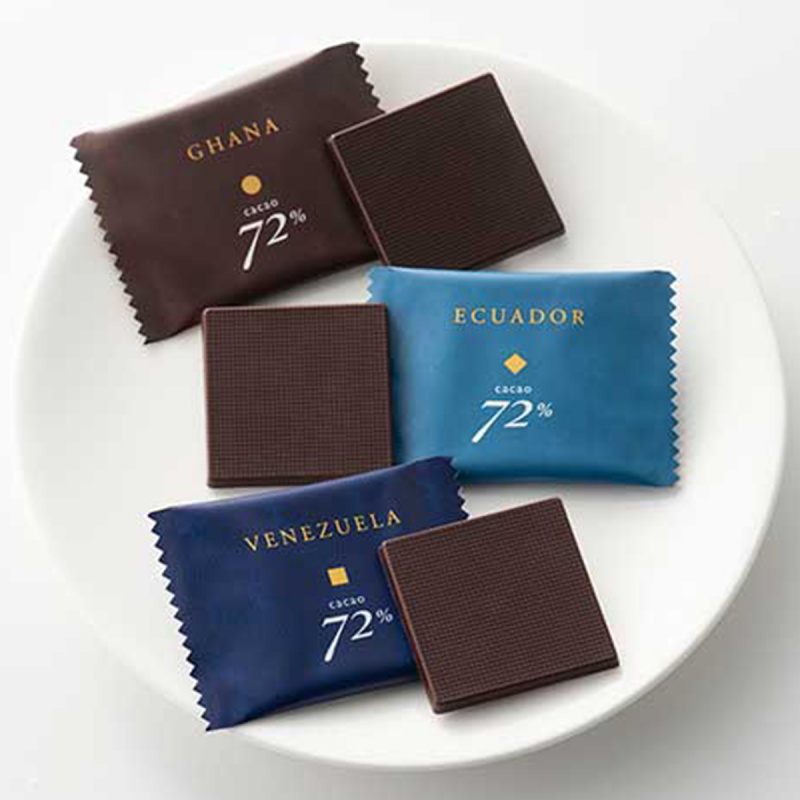 日本Mary's 3品種可可 72%黑方塊朱古力 名貴禮盒 (1盒18件)【市集世界 - 日本市集】