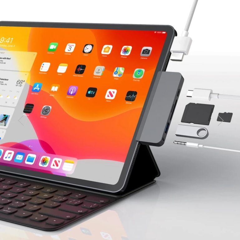 HyperDrive iPad Pro 6-in-1 USB-C Hub for iPad Pro 2018【香港行貨保養】