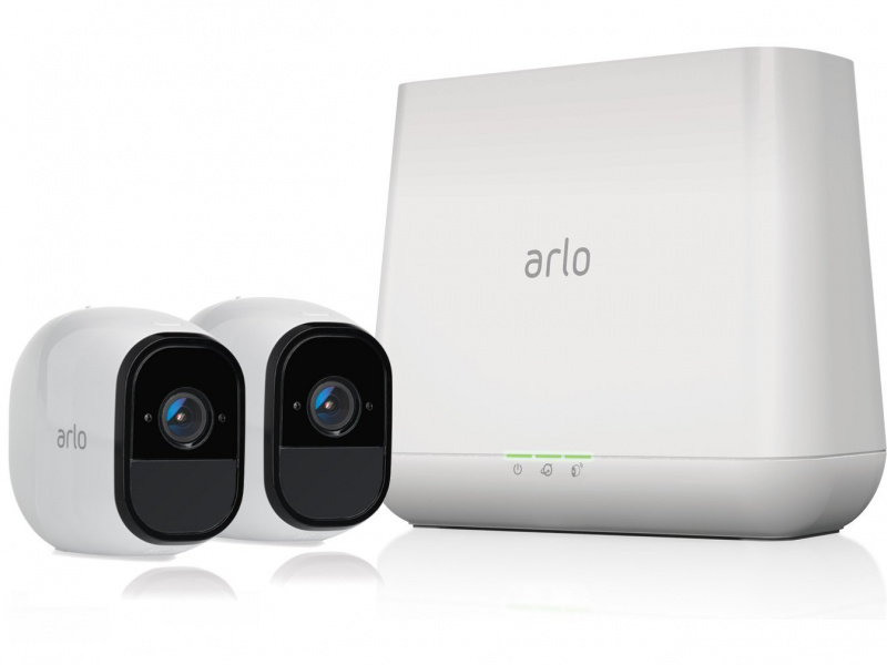 NETGEAR - Arlo Pro無線家庭安防攝像頭系統可充電夜視室內/室外2個攝像頭套件 VMS4230