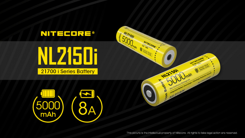 Nitecore NL2150i 5000mAh P10i P20i 電筒專用電池