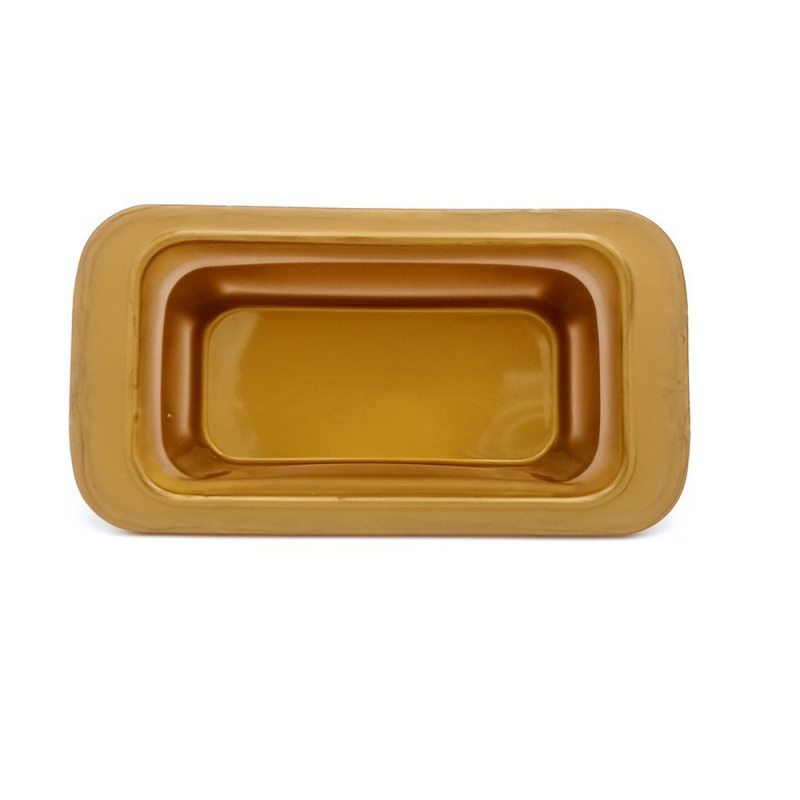 Dr. Cook 矽膠長方形可折疊式烘焙模具 1.3L - 金屬銅色（焗蛋糕、蒸蘿蔔糕兩用）
